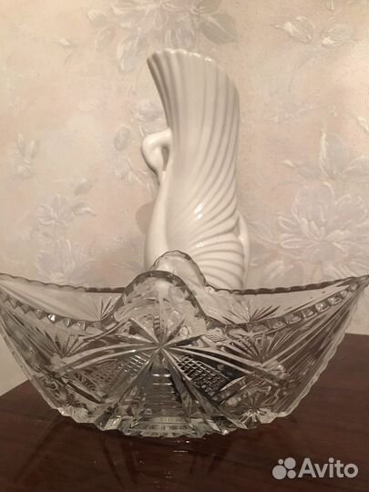 Хрустальная конфетница/ ваза