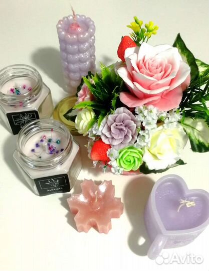 Букет-композиция из натурального мыла