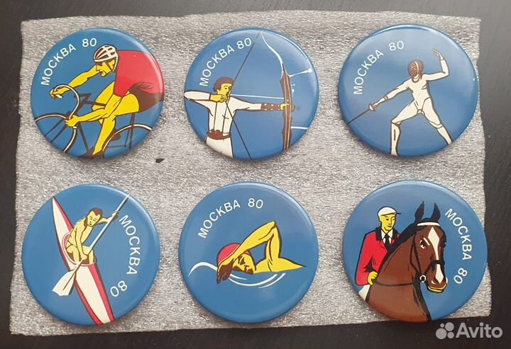 Значки СССР олимпиада 80