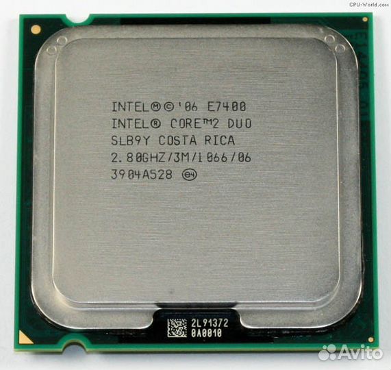 Core 2 duo e7400 2.8Ггц