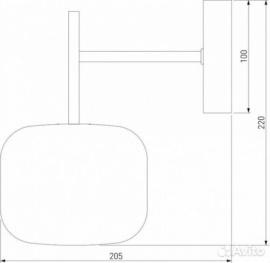 Бра Eurosvet Jar 70128/1 хром