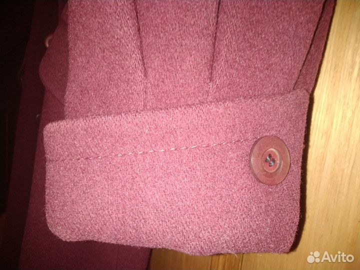 Дизайнерское пальто р. 44-46-48 драп 100%шерсть