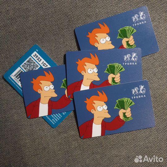 Карта Тройка Фрай Футурама
