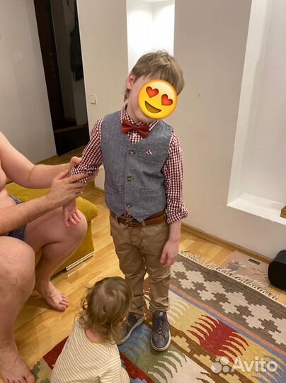 Рубашка и жилетка на Мальчика 134