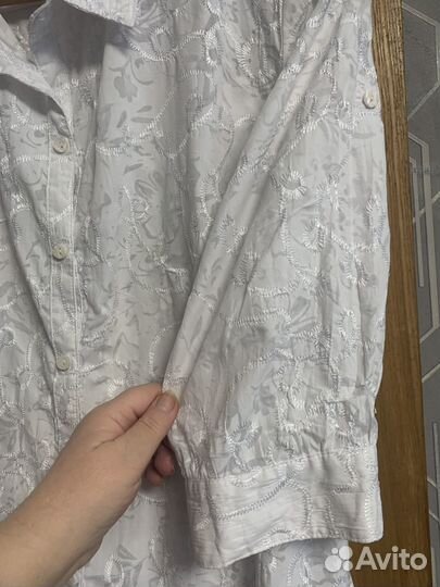 Блузка рубашка женская р 52-54 хлопок