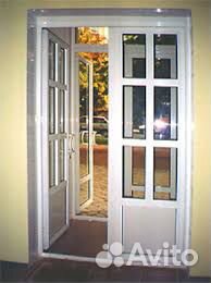 Алюминиевая дверь теплая