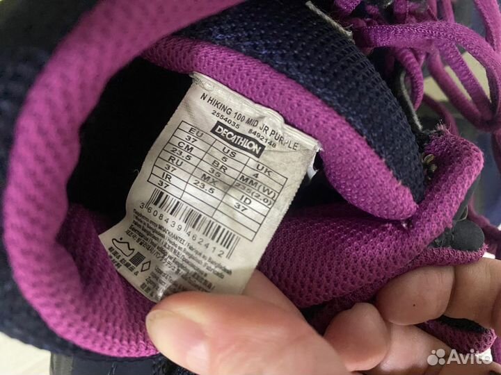 Ботинки Decathlon р. 37 Quechua
