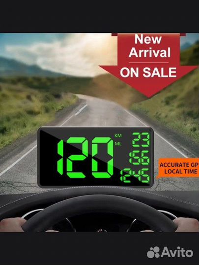 Электронный спидометр авто мото вело