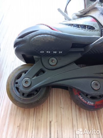 Ролики раздвижные 28-31+коньки