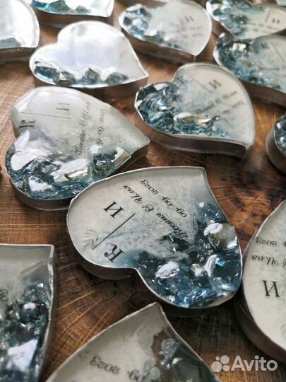 Пригласительные на свадьбу из эпоксидной смолы