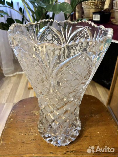Хрустальная ваза СССР 29 см