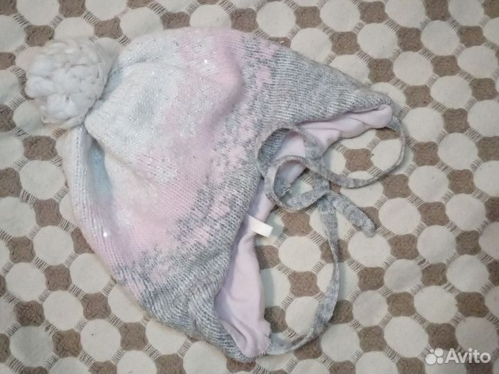 Шапка для девочки, осень-зима