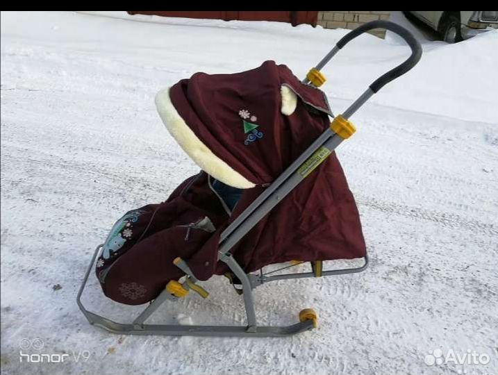 Детские зимние санки