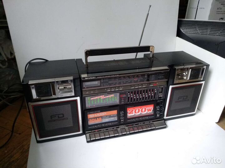 Магнитола sharp wf- 939zp (bk)