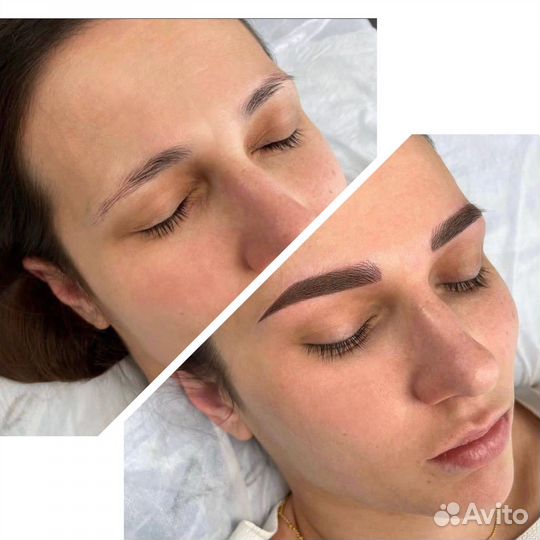 Перманентный макияж губ бровей
