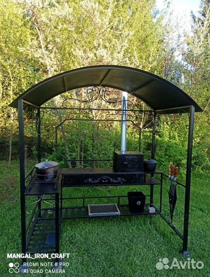 Мангал с крышей