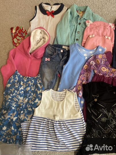 Вещи пакетом на девочку 110 116