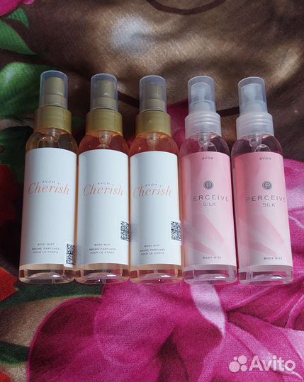 Парфюмерные спреи для тела Череш. Эйвон