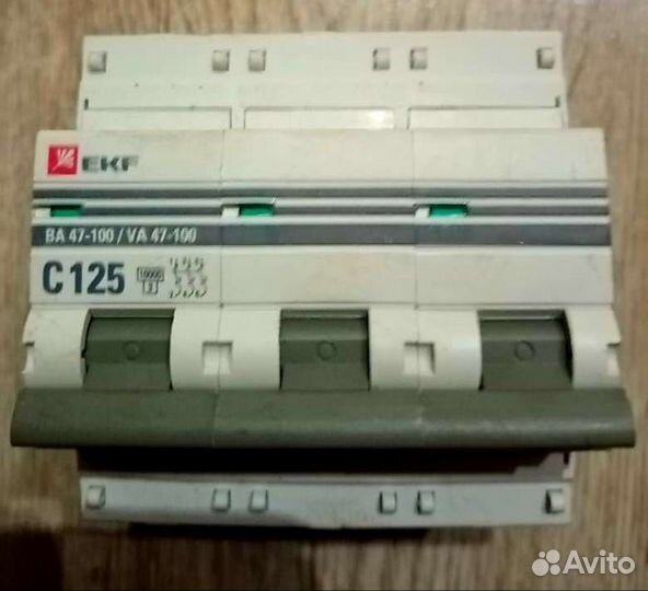 Автоматический выключатель ва47-100 125А
