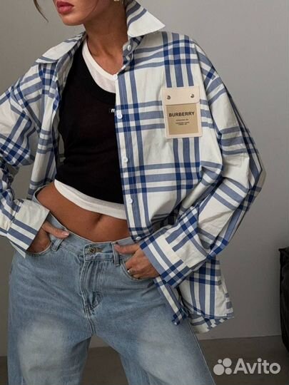 Рубашка Burberry оверсайз 42/50
