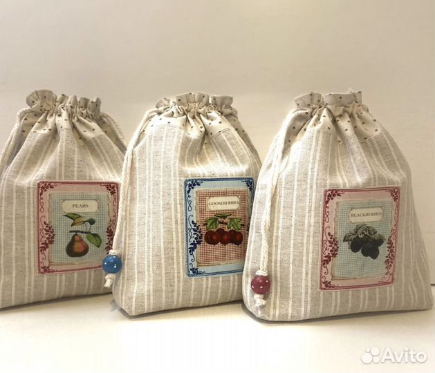 Льняные мешочки