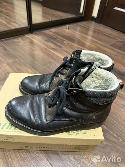 Ботинки зимние мужские кожа