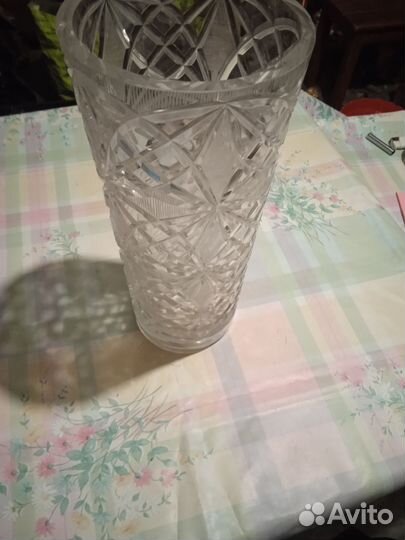 Ваза редкая хрустальная