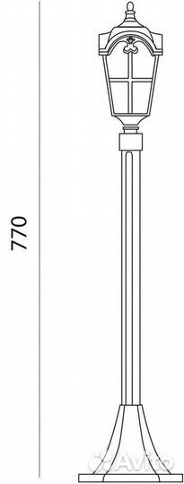 Светильник садовый столб PL107