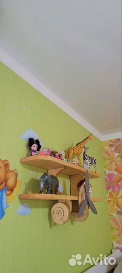 Полка настенная деревянная