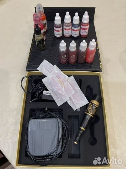 Машинка для татуажа Dragon+ пигменты
