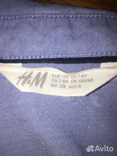 Рубашка на мальчика H&M 122-128