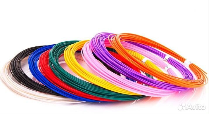 Набор пластика для 3Д ручки PLA-9 (по 10м. 9 цвето