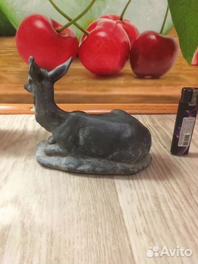 Олениха олень шпиатр 16х12см