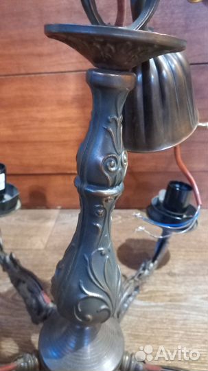 Винтажная люстра 5 рожков