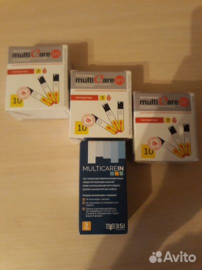 Тест полоски мультикэйр/MultiCare на Триглицериды