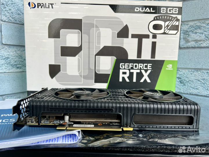 Видеокарта Rtx 3060 Ti 8GB Palit Dual OC/Пломба