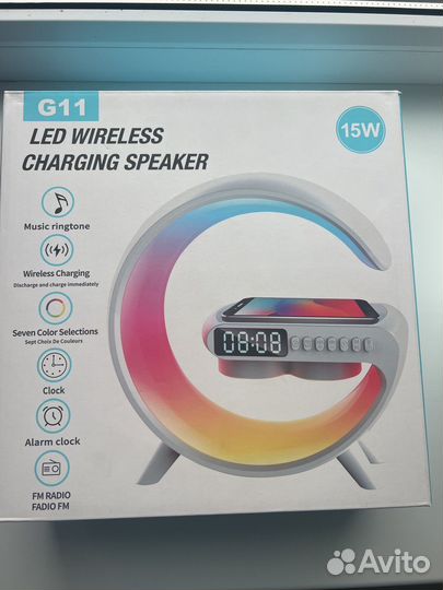 Колонка будильник зарядка ночник