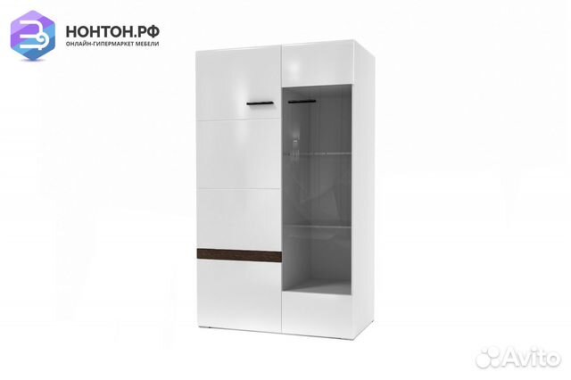 Витрина Соло белый / венге