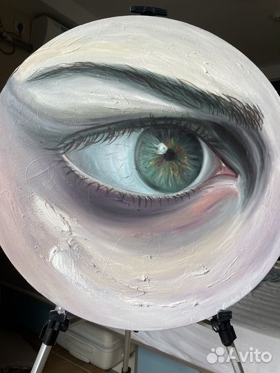 Интерьерная картина маслом 'Глаз'