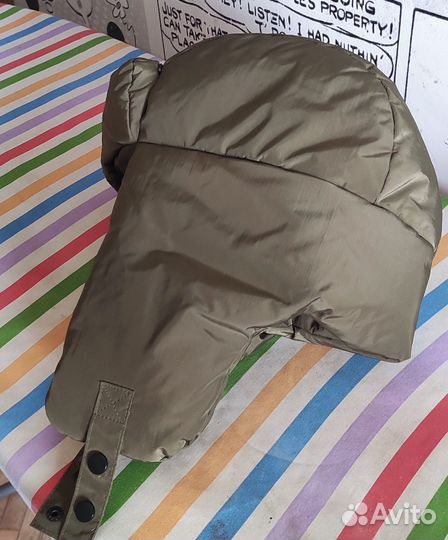 Очень теплая шапка ушанка zara