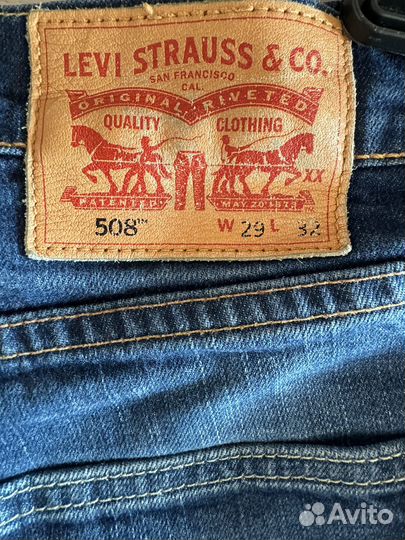 Джинсы мужские levis 508 оригинальные