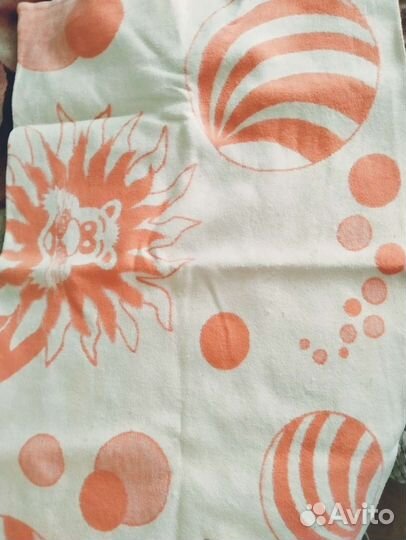 Детское одеяло байковое и шерстяное + плед