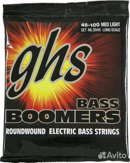 Струны для бас-гитары GHS Strings ML3045