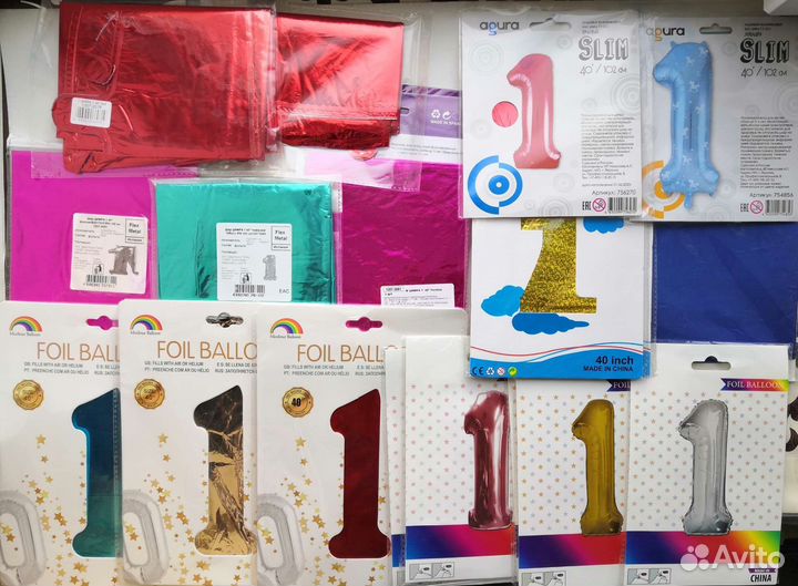 Фольгированные шары цифры