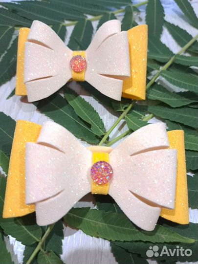 Бантики для волос ручной работы