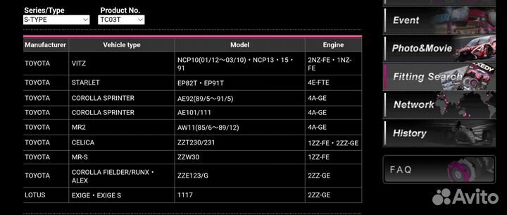 Усиленная корзина сцепления Exedy TC03T 4a-ge 2zz