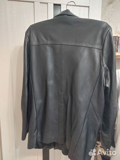 Кожаная куртка мужская 52- 54