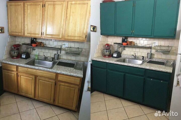 Реставрация, покраска кухонных фасадов