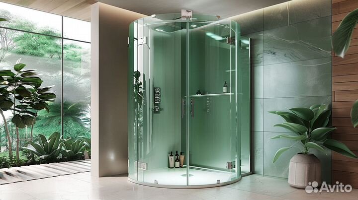 Стеклянные душевые