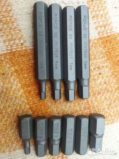 Биты torx hex spline ribe